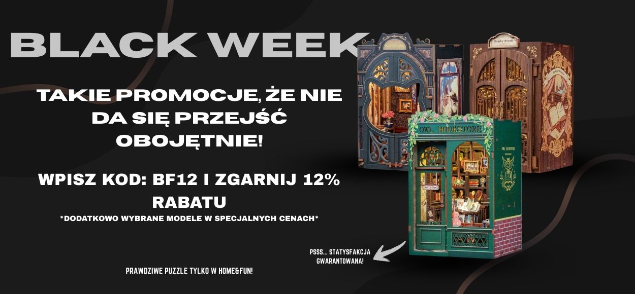Black Week właśnie startuje! Kod BF12 = −12% na wszystko + do −10% extra