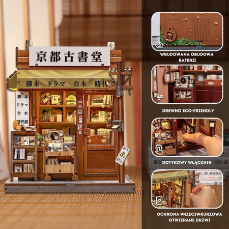 Antique Bookery of Kyoto – DIY Book Nook CuteBee | Puzzle 3D Prezent