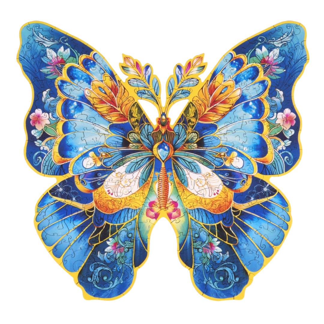 Barwy Morpho Helena – Drewniane Puzzle - Motyl | ROWOOD Rolife