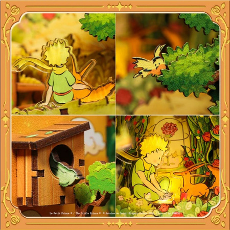 Mały Książe i Lis CuteBee DIY Book Nook – Puzzle 3D Prezent