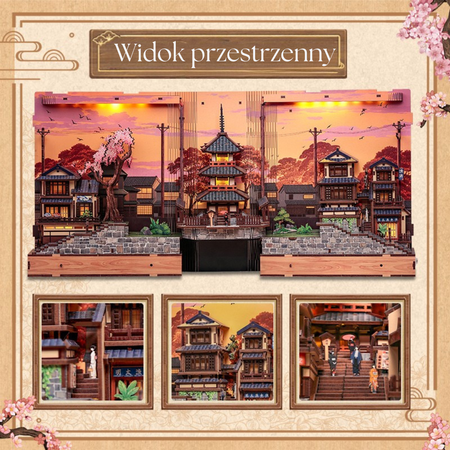 Twilight Sakura Path – DIY Book Nook CuteBee | Puzzle 3D Prezent