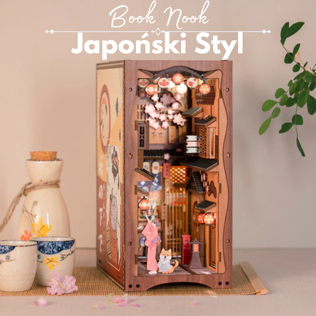 Japoński Styl – DIY Book Nook Puzzle 3D | CuteBee – pomysł na prezent