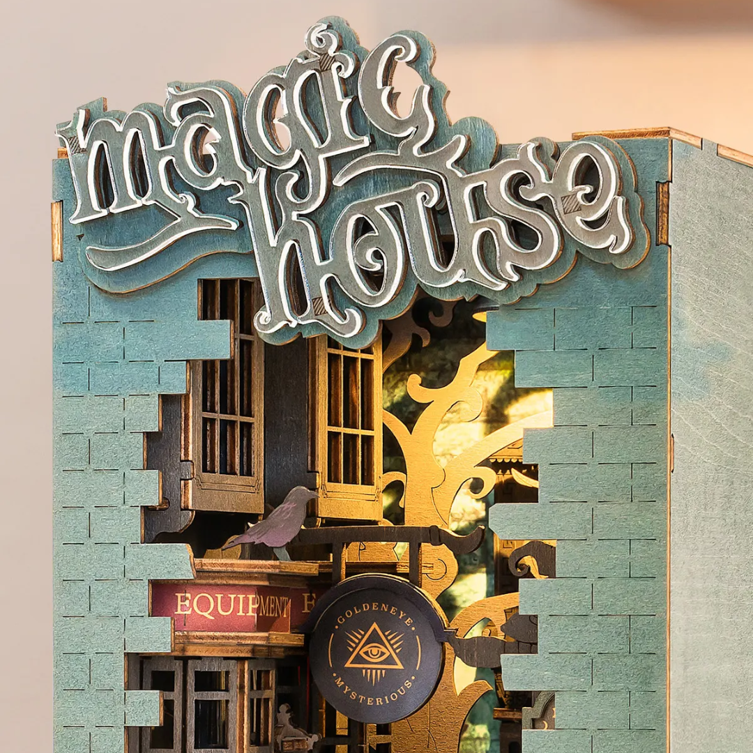 Efekt wow w biblioteczce – Magic House DIY Book Nook – Miniaturowy Domek 3D | Robotime