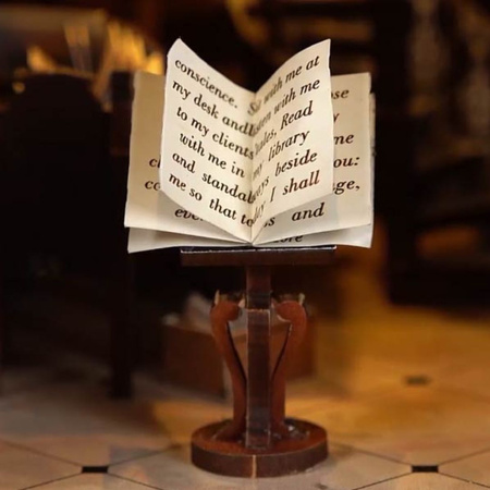 Book Nook DIY Law Library – model biblioteki prawniczej MiniCity