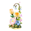 Garden Ramble – Puzzle 3D ROKR, bukiet kwiatów z LED (206 el.)