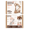Magic Harp – Puzzle 3D ROKR, mechaniczna szkatułka grająca z łabędziem