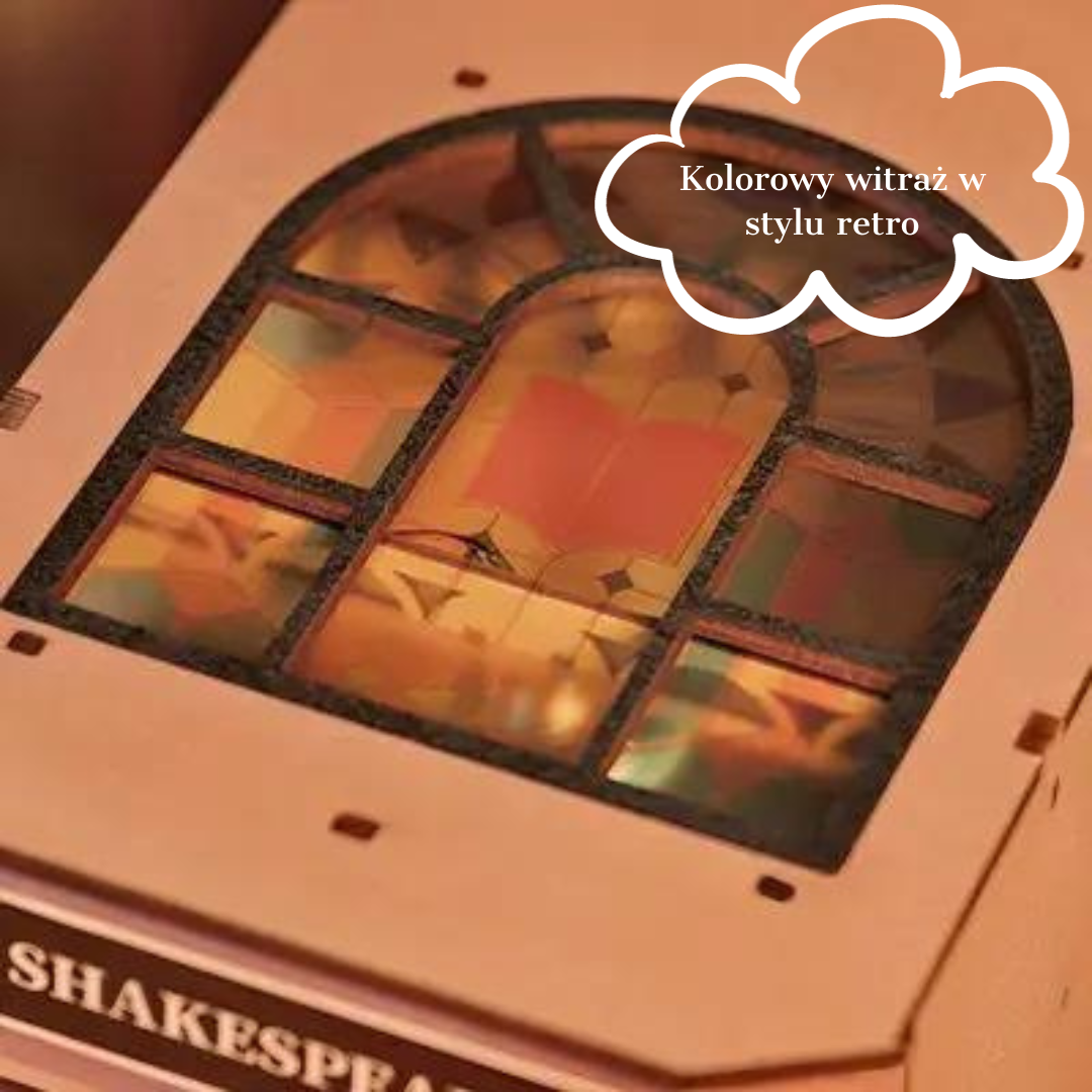 Zaczarowana witryna – Księgarnia Shakespeare Rolife DIY Book Nook – Puzzle 3D Prezent