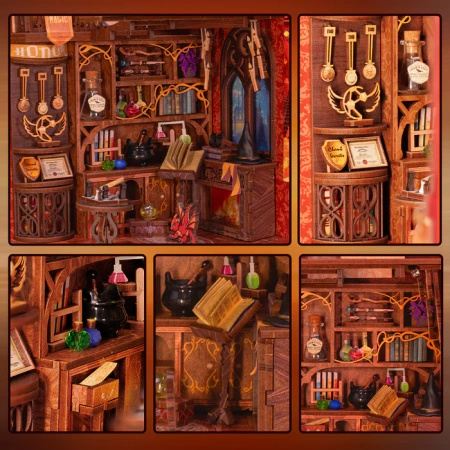 DIY Book Nook - Ognisty Smok | Dom Gryffindor Cutebee Mini Domek 3D