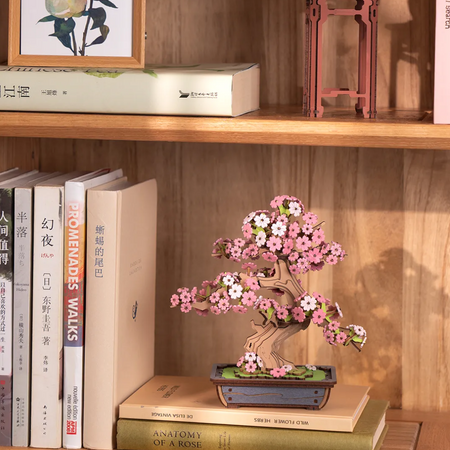 Sakura Bonsai – Puzzle 3D Rolife, drzewko wiśni DIY
