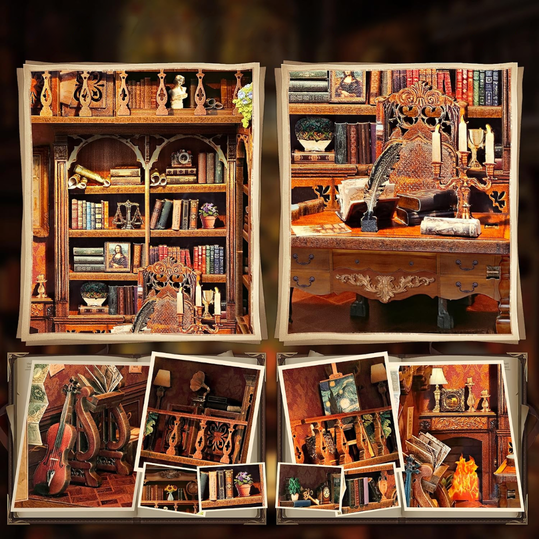 Time Book House – DIY Book Nook Joincon | Puzzle 3D Prezent – instrukcja krok po kroku