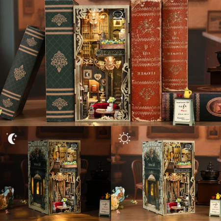 MiniCity DIY – Book Nook „Saisons Café” Kawiarnia z LED