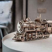 Lokomotywa Parowa z Napędem – Puzzle 3D ROKR (350 el.)