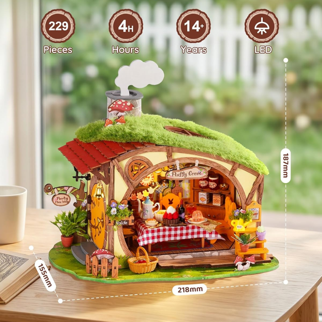 Mini Domek 3D - Fluffy Grove – wymiary modelu