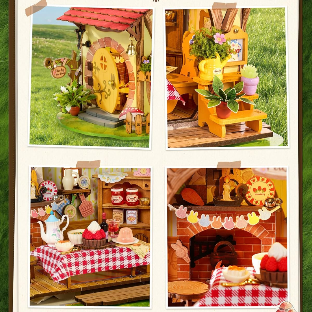 Ciepłe światło zmienia wszystko – Mini Domek 3D - Fluffy Grove