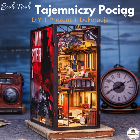 DIY Book Nook Zestaw Świąteczny – Tajemniczy Pociąg | Cutebee