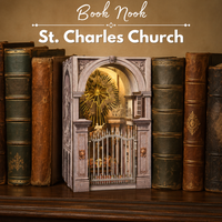 St. Charles Church – DIY Book Nook Minicity | Puzzle 3D Prezent