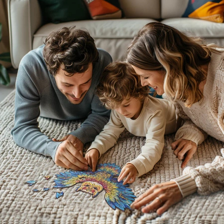 Sowa – Drewniane Puzzle Rowood 200 el., obraz do oprawienia