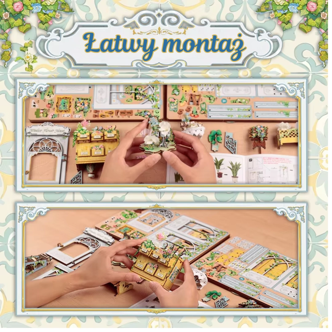 Łatwy montaż – numerowane części, obrazkowa instrukcja