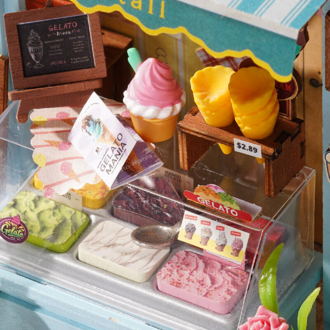 Retro włoski styl – Mini Domek 3D - Gelato Stall | Rolife