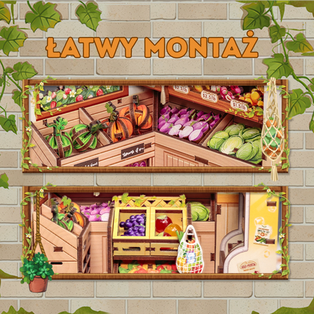 DIY Book Nook - Sklep Spożywczy (The Greens' Grocery) | Cutebee