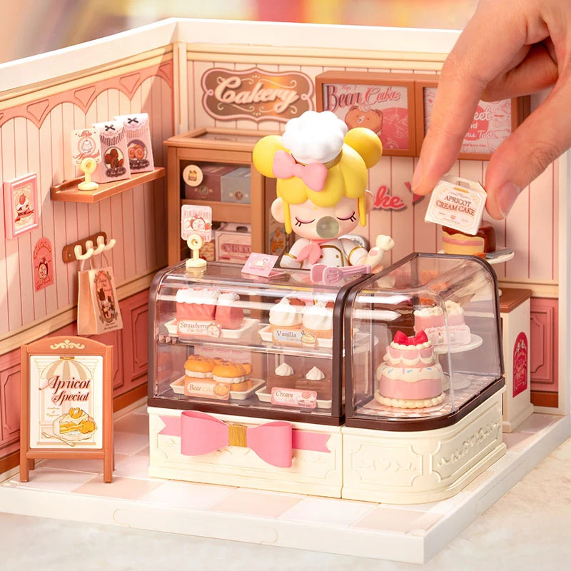 Podwójna witryna z deserami – Mini Domek 3D - Cukiernia Tasty Cake Shop | Rolife
