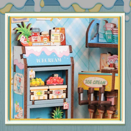 DIY Book Nook - Lodziarnia (Bella's Ice Cream) | Cutebee