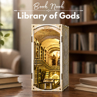 Library of Gods – DIY Book Nook Minicity | Puzzle 3D Prezent