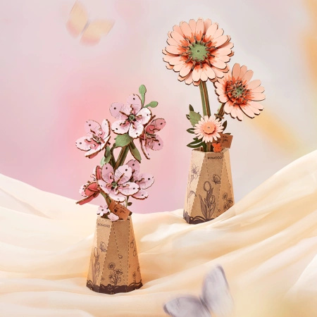 Drewniany Zestaw Puzzle 3D - Sakura | Rowood