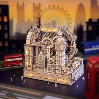 Tor Kulkowy Londyn Marble Travel – Puzzle 3D ROKR z LED (431 el.)