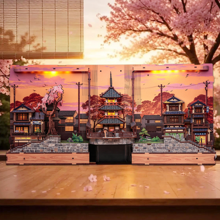 Twilight Sakura Path – DIY Book Nook CuteBee | Puzzle 3D Prezent