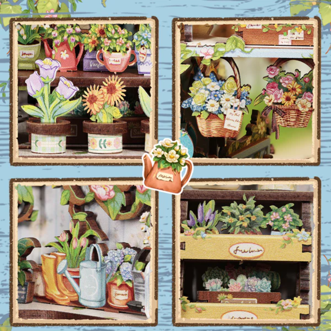 Efekt wow na półce – DIY Book Nook - Błękitna Kwiaciarnia Anny | Cutebee