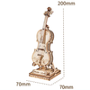 Drewniany Zestaw Puzzle 3D - Wiolonczela | Robotime