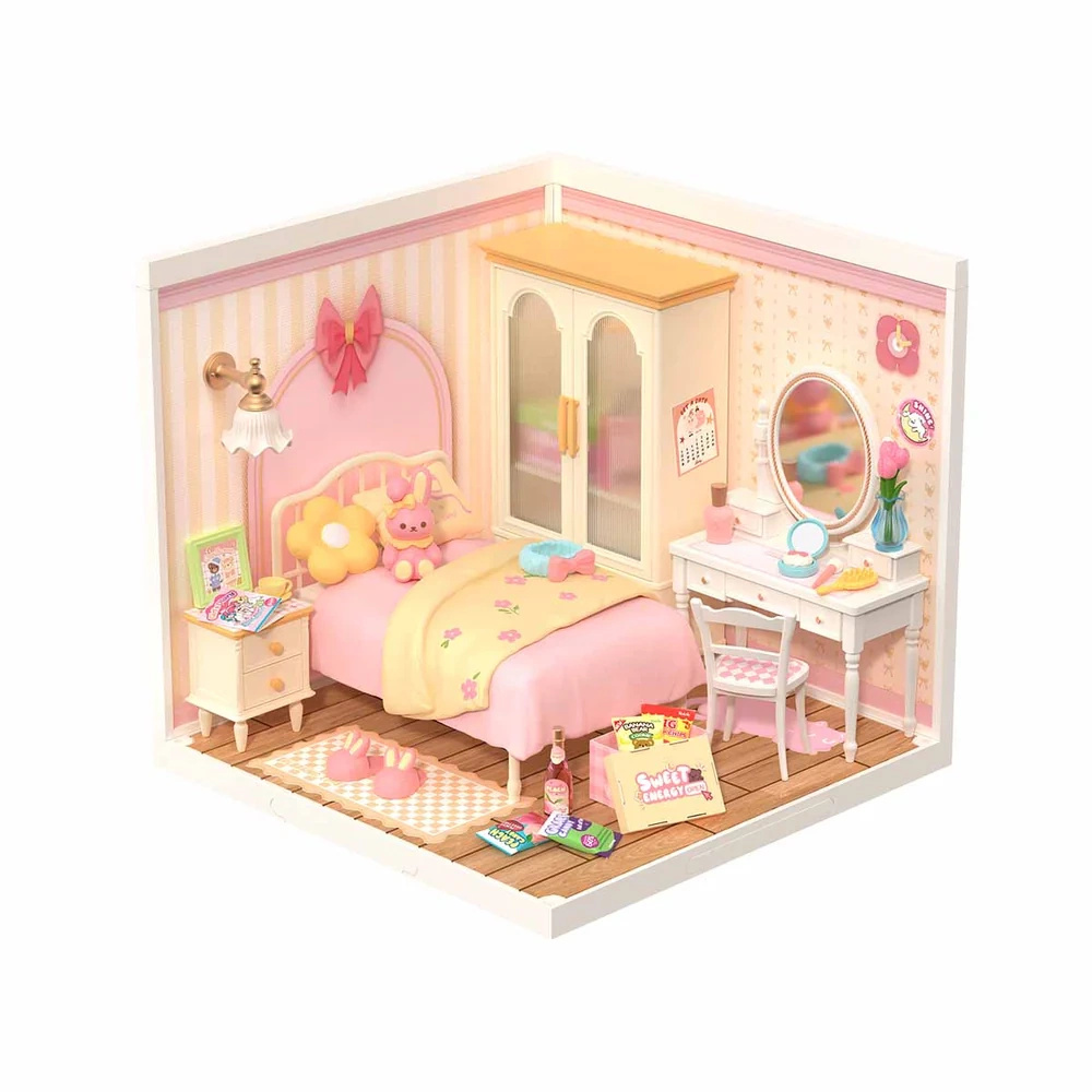 Mini Domek 3D - Różowa Sypialnia | Rolife