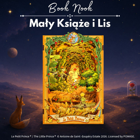 Mały Książe i Lis CuteBee DIY Book Nook – Puzzle 3D Prezent