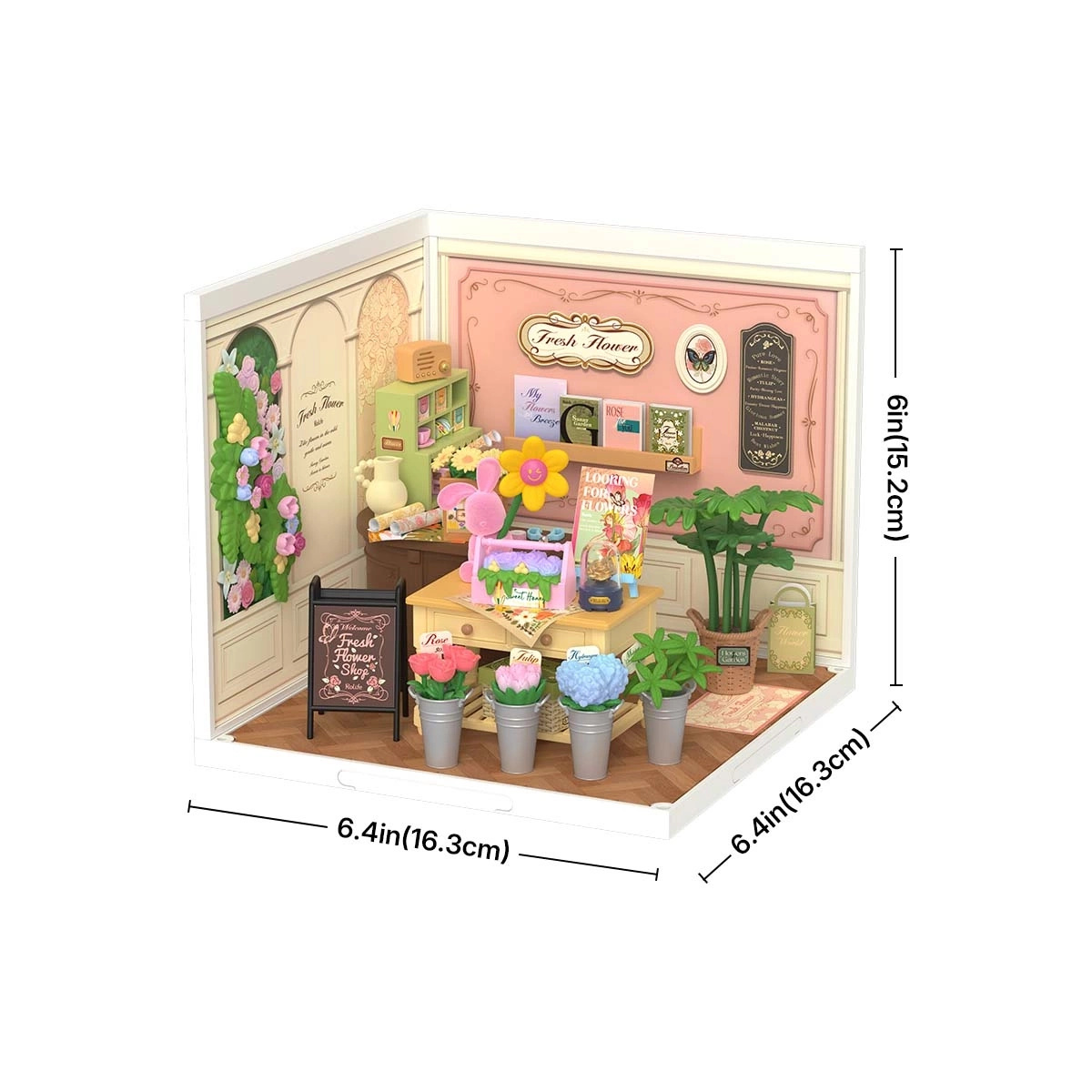Mini Domek 3D - Kwiaciarnia | Rolife – wymiary modelu