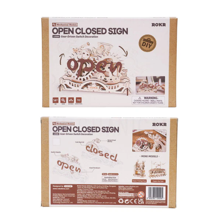 Szyld Open/Closed – Puzzle 3D ROKR, mechaniczny (52 el.)
