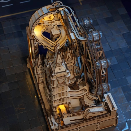 Drewniany Zestaw Puzzle 3D - Marble Travel London  | ROKR