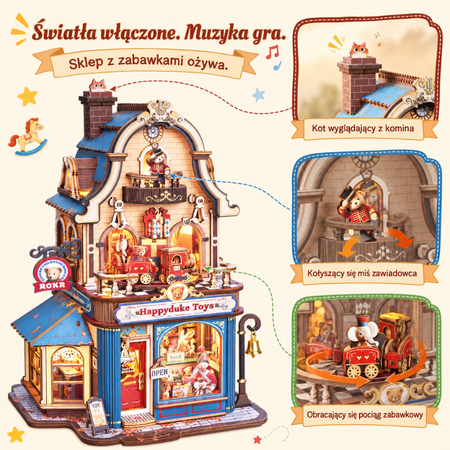 Happyduke Toys – DIY Miniaturowy Domek | ROKR