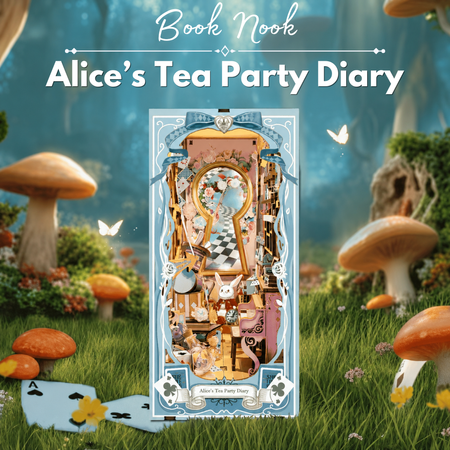 Alice's Tea Party Diary – DIY Book Nook Joincon | Puzzle 3D Prezent
