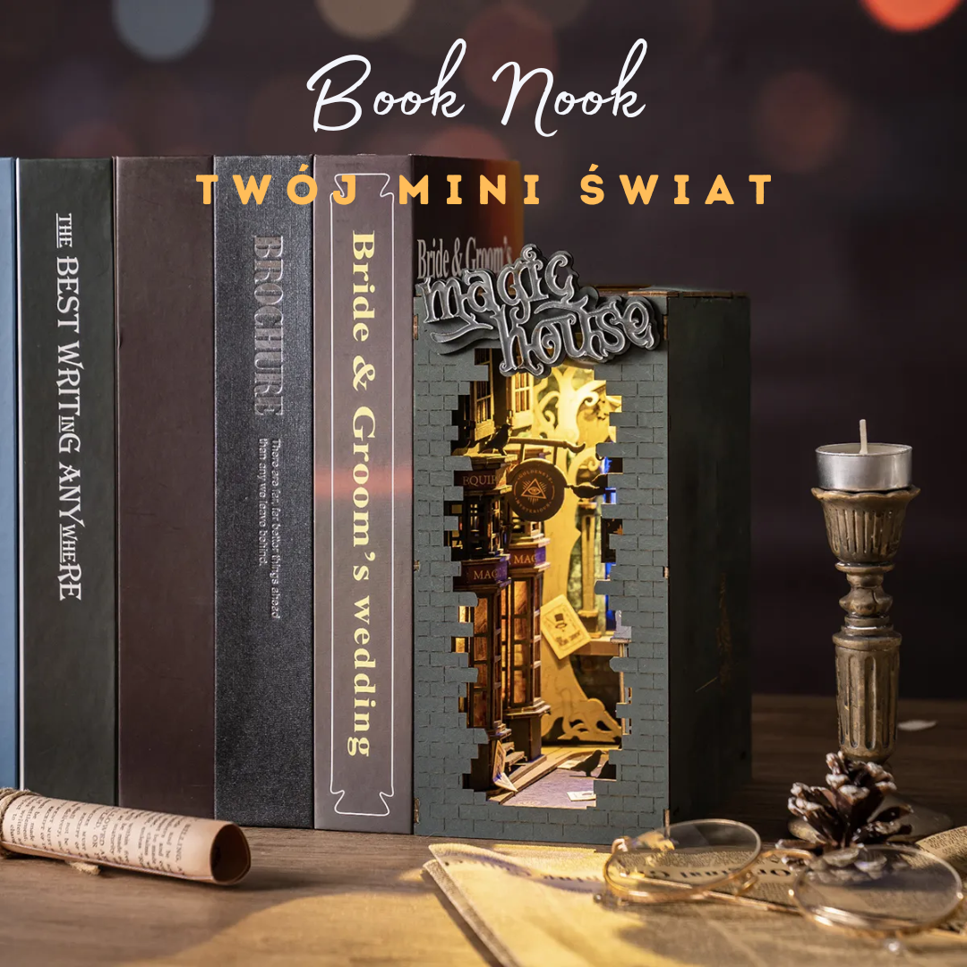 Magic House DIY Book Nook – Miniaturowy Domek 3D | Robotime – pomysł na prezent