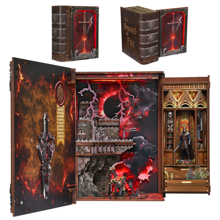 Sword of Fire – DIY Book Nook Minicity | Puzzle 3D Prezent