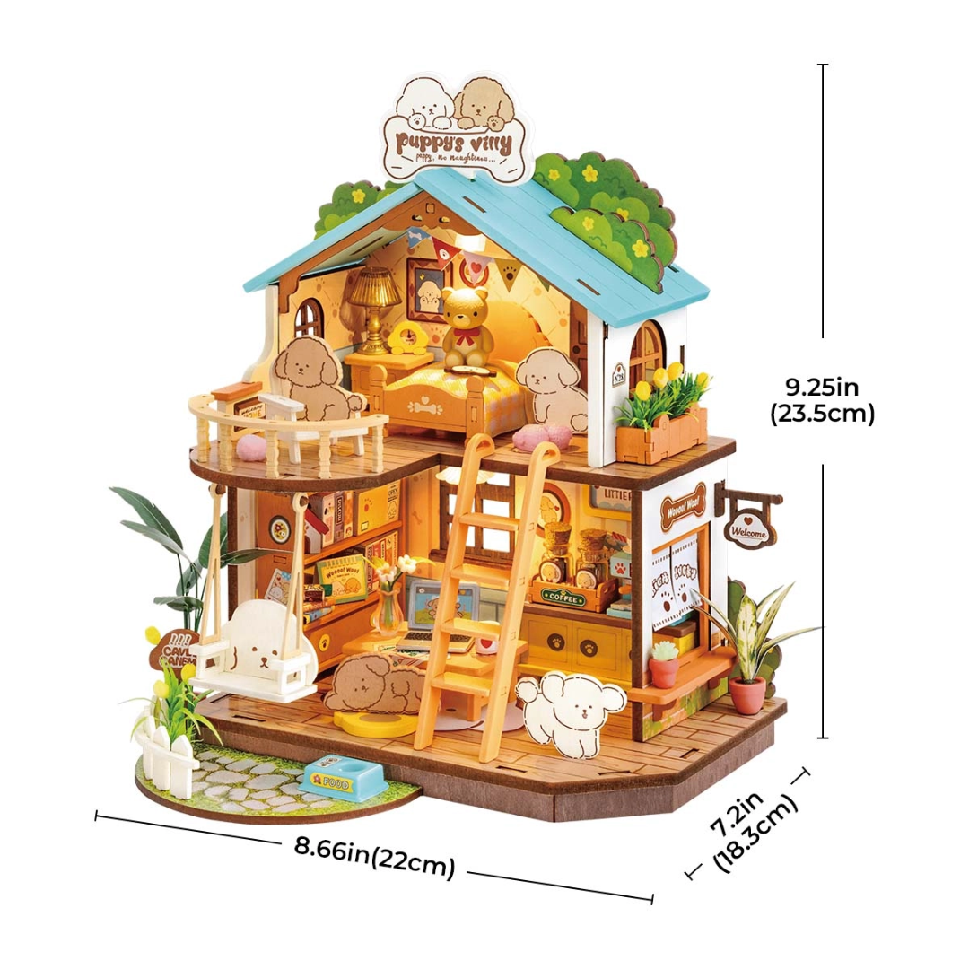 Mini Domek 3D - Willa Szczeniaczków I Rolife – wymiary modelu