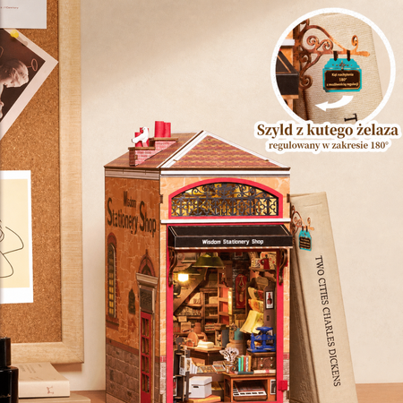 Wisdom Stationery Shop - DIY Book Nook Rolife