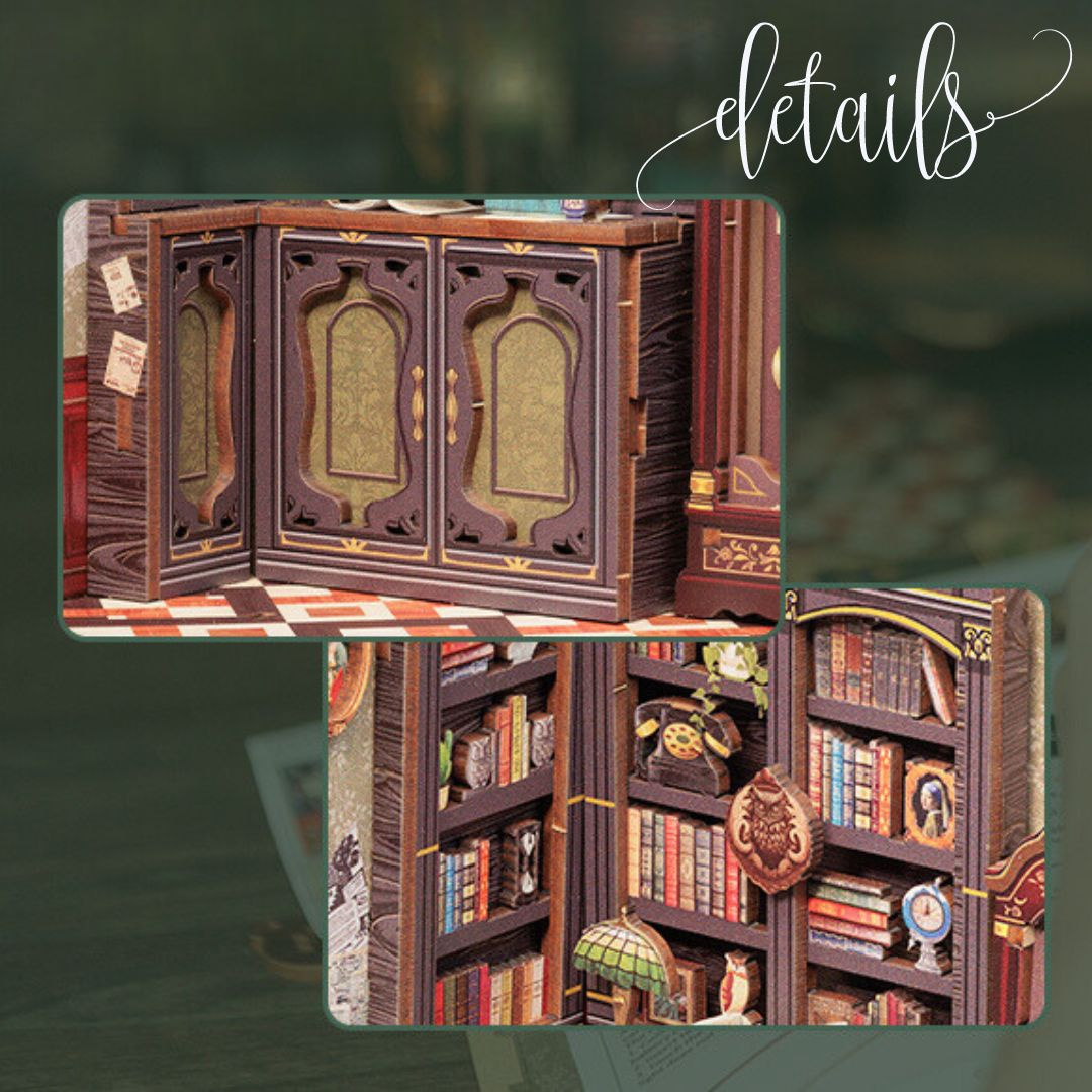 Detale, które odkrywasz – DIY Book Nook Zestaw Świąteczny - Księgarnia u Sowy