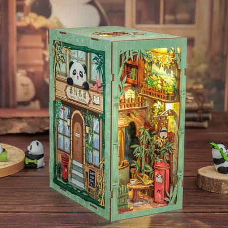 DIY Book Nook - Panda Bookshop | Cutebee