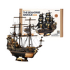 Drewniany Zestaw Puzzle 3D - Statek Piracki
