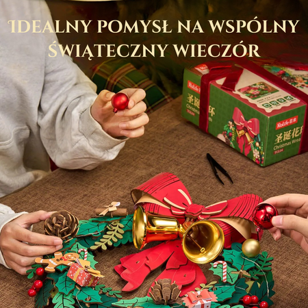 Świąteczny Wieniec 3D – Puzzle 3D Rolife, warstwowy (252 el.)
