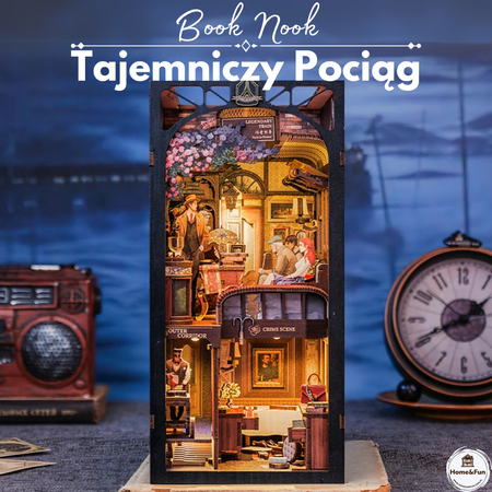 DIY Book Nook Zestaw Świąteczny – Tajemniczy Pociąg | Cutebee