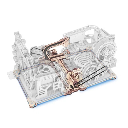 Drewniany Tor Dla Kulek Puzzle 3D - Marble Spaceport | Robotime