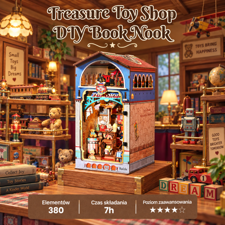 Treasure Toy Shop – DIY Book Nook Robotime | Puzzle 3D Prezent